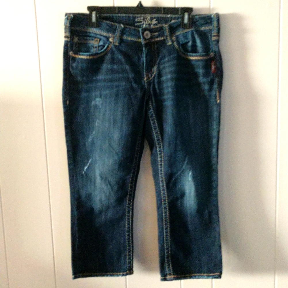 Silver Aiko capris